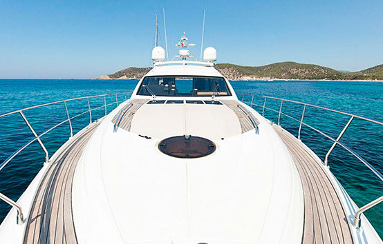 Ibiza yacht charter fairline targa 64