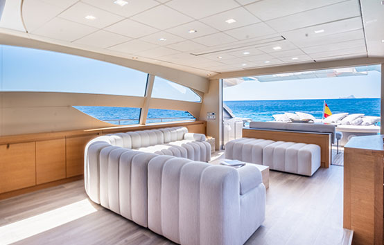 Yacht charter in Ibiza Pershing 80