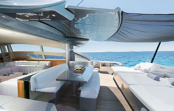 Yacht charter in Ibiza Pershing 80